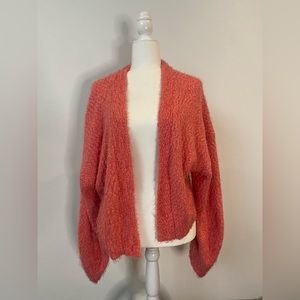UO Riona Open-Front Cardigan Rose - Size M